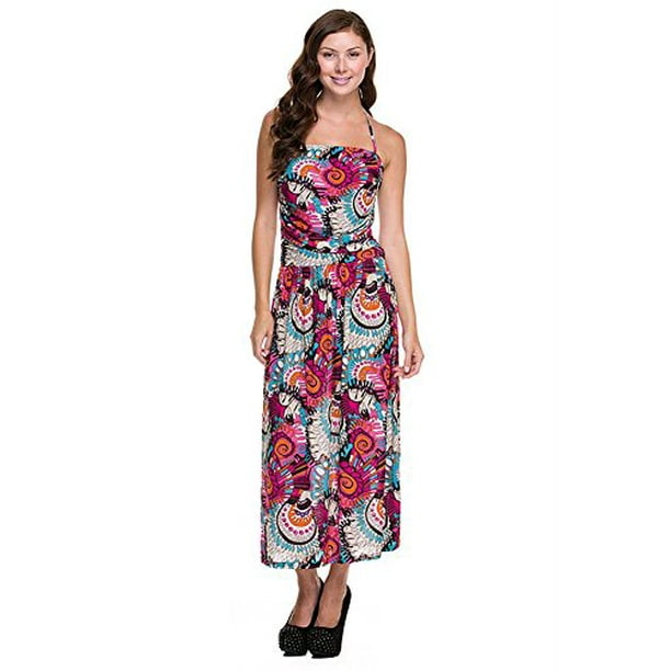 Abstract Swirl Women/'s Halter Dress